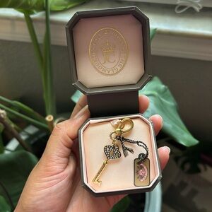 Juicy Couture gold key charm